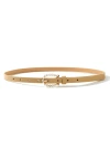 Pearl buckle pu women's dress with InS-style women's accessories, leopard print thin waist belt and leather strap Item Picture